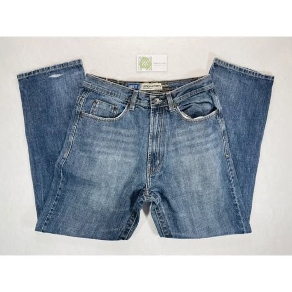 Jordan Craig Men's 34x32 Light Blue Navy Jeans Clean Condition Loose Straight